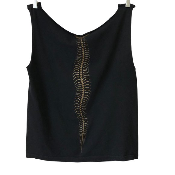 WWE Strike First Snake skeleton tank top M hand cut - Picture 2 of 4